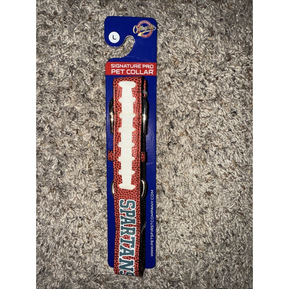 NWT Signature Pro Michigan State Spartans Pet‎ Collar Dog LARGE